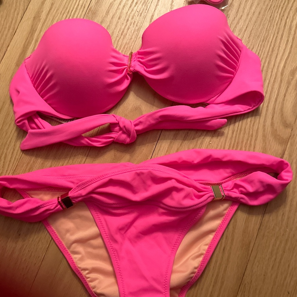 Brand new Victoria Secret bright pink bikini